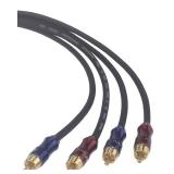 VKheroKV RCA Stereo Plug Male to Dual RCA Plug Male Audio Splitter Cable - Gold Plated / 4n OFC Pure Copper Wire (1.5FT(50CM))