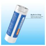 Crystala Filters Water Filter Compatible with XWFE (Built-in CHIP), Replacement for GE XWFE, XWF Refrigerator Water Filter Pack of 2