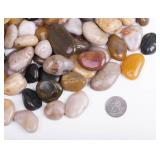 HOT SEAL 2.0 lb Mixed Color River Rock Stones 1~1.5\", Natural Decorative Highly Polished Pebbles, Indoor Decorative Stones for Plant, Aquariums, Landscaping, Garden Flower Bed, Vase Fillers