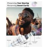 Hearprotek Concert Ear Plugs, 2Pairs Reusable high Fidelity Musician Ear Plugs for Concerts Loud Music-Noise Reduction Ear Protection earplugs for Rave,Festival,Music,Tinnitus Relief