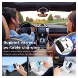 RFUNGUANGO for Airpods 2nd and 1st Generation Cases, Compatible with MagSafe, Drop Protection Case with Stand Function with Cleaning Tool, Full Body Shockproof Hard Case -A-Black+White