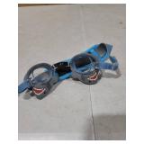 Vvinca Kids Swim Goggles with Fabric Strap No Tangle Pain-Free, Anti-Fog Swimming Pool Goggle No Leak for Toddlers Girls Boys