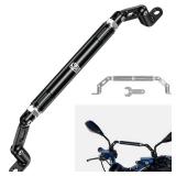 BRCOVAN Motorcycle Cross Bar Fit M10 & M8 Rear-View Mirror Screw, Aluminum Alloy Handlebar Extender Extension, Length Adjustable Motorcycle Balance Bar Reinforce Lever