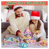 Toddler Girl Toys, Magnetic Tiles Birthday Gifts Ideas for Girls Age 3-5, Magnetic Building Blocks, Magnet STEM Montessori Toddler Kids Christmas Toys Gifts for 3 4 5 6 7 Year Old Girls