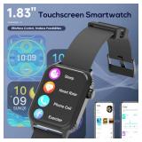 TRAUSI Smart Watches for Women Men, 1.83\" HD Smartwatch with 120 Sports Modes, Heart Rate/Sleep Monitor, IP67 Waterproof, Bluetooth Call & Music Control