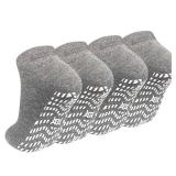 ZAKASA Non-Slip Grip Socks for Men: Non Skid Grippy Socks Anti Slip Gripper for Elderly Hospital Yoga Pilates