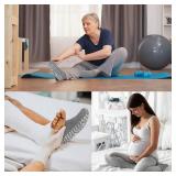 ZAKASA Non-Slip Grip Socks for Men: Non Skid Grippy Socks Anti Slip Gripper for Elderly Hospital Yoga Pilates