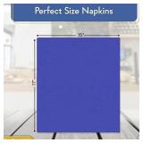 Perfect Stix - PS 2 PLY DINNER NAP Navy Blue 125CT 2 Ply Dinner Napkin Navy Blue, 3\" Height, 4\" Width, 8\" Length 125ct