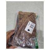 Jeneoo Coffee Brown Decorative Throw Pillow Covers Soft Chenille Comfy Solid Couch Cushion Case Decor (Set of 2, 20 x 20 Inches)