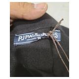 NITAGUT Mens Polo Shirts Vintage Striped Knitting Short Sleeves Button Down Golf Shirts,Black Almond, Medium