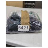 NITAGUT Mens Polo Shirts Vintage Striped Knitting Short Sleeves Button Down Golf Shirts,Black Almond, Medium