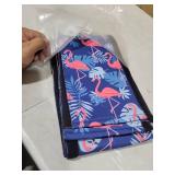 Junkin 2 Pcs Pool Handrail Covers Slip Resistant Rail Grip Covers for Swimming Pool Hand Railing(Flamingo Hook and Loop Style,4 ft)