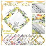 Sel Natural Christian Gifts Handkerchiefs for Women Inspirational Religious Bible Verse Gifts for Ladies (30)