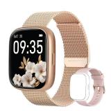 TOOBUR Smart Watch for Women Men, Alexa Built-in, Answer/Make Calls, 1.83\" Fitness Tracker Watch with Heart Rate/Sleep Tracker, Pedometer, IP68 Waterproof Smartwatch Compatible Android iOS