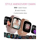 TOOBUR Smart Watch for Women Men, Alexa Built-in, Answer/Make Calls, 1.83\" Fitness Tracker Watch with Heart Rate/Sleep Tracker, Pedometer, IP68 Waterproof Smartwatch Compatible Android iOS