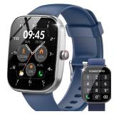 Csasan Smart Watch, 1.91\" HD Screen Smartwatch for Men Women(Answer/Make Call), Fitness Watch with Heart Rate Monitor, IP68 Waterproof Activity Trackers, Navy Blue