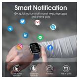 Csasan Smart Watch, 1.91\" HD Screen Smartwatch for Men Women(Answer/Make Call), Fitness Watch with Heart Rate Monitor, IP68 Waterproof Activity Trackers, Navy Blue