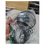 Gaiatop Mini Portable Stroller Fan, Battery Operated Small Clip on, Detachable 3 Speed Rechargeable, 360° Rotate Flexible Tripod Better Cooling for Car Seat Crib Treadmill Travel Black