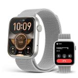 EarlySincere 2025 1.9\" AMOLED Display with Bluetooth Call, Smartwatch with Da GPT AI/AI Watch Face, 24/7 Heart Rate Stress Sleep Monitor, IP68 Waterproof, Compatible with Android iOS