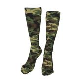 ZCERA Kids Compression Socks Knee High Tube Army Green Camouflage Novelty Crazy Long Crew Socks for Child Girls Boys 19.8in