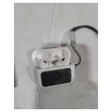 Wireless 5.4 Bluetooth Headset, Silicone earplug Digital Display Screen ENC ANC Two-Way Active Depth Noise Reduction Mobile Phone Search Function-Pearl White