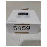 Wireless 5.4 Bluetooth Headset, Silicone earplug Digital Display Screen ENC ANC Two-Way Active Depth Noise Reduction Mobile Phone Search Function-Pearl White