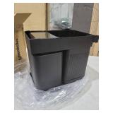 ZOMISIA Gravity Cat Feeder and Water Dispenser Set, 2 in 1 Automatic Cat Feeder with 180 Degree Rotatable, Pet Self Feeding Large Capacity for Small Medium Dog Puppy Kitten, Black, 0.8 Gallon x 2