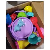 Bbiamsleep Purple Collapsible Beach Bucket Set, Collapsible Foldable Beach Sand Buckets and Shovels Set for Party Camping Gear Travelling Fishing Water Pail