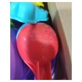 Bbiamsleep Purple Collapsible Beach Bucket Set, Collapsible Foldable Beach Sand Buckets and Shovels Set for Party Camping Gear Travelling Fishing Water Pail