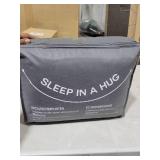 Cottonblue Weighted Blanket 15 lbs Queen Size 60x80 inches, Flannel Shaggy Sherpa Weighted Blanket for Adults Comfortable Weighted Blankets for Calming and Relax, Bed Sofa Heavy Blankets, Grey