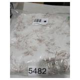 Vangao Linen Floral Curtains for Living Room 84 Inch Length Taupe Drapes Back Tab Light Filtering Toile Printed Farmhouse Bedroom Decor Rod Pocket Window Treatments 2 Panels Set