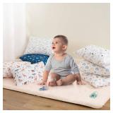 Bunnikins & Clover Toddler Pillows with Pillowcase, 13\"x18\" Soft Cotton Kid Pillows for Sleeping, Bedding Small Pillow for Boys and Girls Aged 2-5 Years