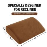 HOMBYS Lumbar Support Pillow for Recliner Chair, Memory Foam Back Support Cushion for Elderly,Extra Large Lumbar Support Pillow,Thick Backrest for Home Reading (Coffee, 20x13.5"x5")