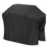 Grill Cover for Weber Spirit II and Spirit 200 & 300 Series, Waterproof BBQ Cover with Double Straps, Lightweight & Fade Resistant, Black