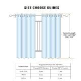 Grichril Extra Long Blackout Curtains - 2 Story High Living Room Drapes - Tall Curtains for High Ceiling or Long Window -1 Panel,Beige, 52x204")