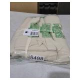 BESTOUCH Duvet Cover Set 100% Washed Cotton Linen Feel Super Soft Comfortable Chic Lightweight 2 PCs Home Bedding Set Solid Almond Milk Grey Twin/Twin XL