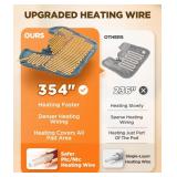 Graphene-Infused Heating Pad 3X Deeper Pain Relief, Weighted Instant Heating Pads for Neck and Shoulders, Heated Wrap w/ 6 Heat Options 4 Auto-Off Timer, Gifts for Mom Women Christmas Birthday