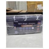 6 Pack Extra Heavy Duty Large Moving Bags with Strong Zipper & Comfortable Handles, Sturdy & Durable Clothes Storage Bags Totes Bins, Packing Moving Boxes for College Supplies, Gray