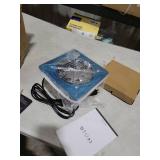 HG Power 6 Inch Exhaust Fan: Kitchen Exhaust Fans with Switch Portable Attic Vent Fan with 8 Feet Power Cord Plug-in Garage Ventilation Fan with Damper Shop Chicken Coop Basement Smoking Room Silver