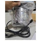 HG Power 6 Inch Exhaust Fan: Kitchen Exhaust Fans with Switch Portable Attic Vent Fan with 8 Feet Power Cord Plug-in Garage Ventilation Fan with Damper Shop Chicken Coop Basement Smoking Room Silver