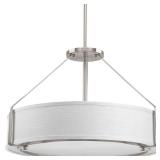 Progress Lighting P5015 Ratio 4 Light 24  Wide Drum Chandelier - Nickel - Retail: $370