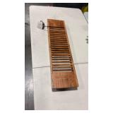Slatted Wood Bathtub Tray - Hearth & Handâ¢ with Magnolia: Freestanding Bath Caddy, Wooden Bathroom Organizer - Retail: $28