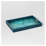 3.39\"x13.79\" Decorative Tray Green - Thresholdâ¢ - Retail: $25