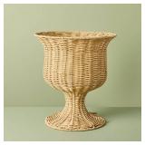 Rattan Outdoor Planter Basket - Hearth & Hand - Retail: $30