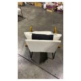 Mid-Century Modern Lounge Chair with Wooden Arms - Retail: $225