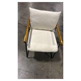 Mid-Century Modern Lounge Chair with Wooden Arms - Retail: $225