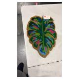 Tropical Monstera Leaf Doormat 16x24 Thick - Retail: $25