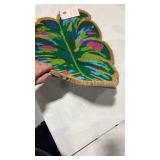 Tropical Monstera Leaf Doormat 16x24 Thick - Retail: $25