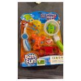Vokodo Bath Toy Fishing Playset With Water Squirting Fish Turtle Crab Rod And Net Perfect For Bathtub Fun Or Beach Play Kids Interactive Great Gift For Young Children Toddlers Baby Infant Boys Girls
