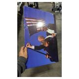 ShopHaven President Donald Trump Fight Art, Republican President Gift, Take America Back Wall Print, MAGA Political Image, Donald T. Rally Political Poster (16x24)- UNFRAMED - Retail: $0
